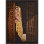 The Rajasthani Lady Waiting At Door 2'x3'
