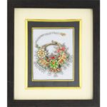 GOLD PAINTED MULTI COLOUR NATH JEWELLERY  FRAME