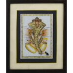 GOLD PAINTED of LORD GANESHA PAINTING IN FRAME