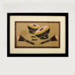 PAPER PAINTING of ANTIQUE NAGARA & SHEHNAI