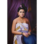 Kerala Beauty Raja Ravi Verma Reproduction 3'x2'