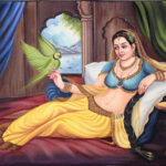 Queen with Parrot in Room 3'x2'