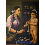Krishna Sringar by Yashoda Maa 4'x3'
