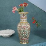 NAME - ARTS & CRAFTS WHITE MAKRANA MARBLE VASE 9