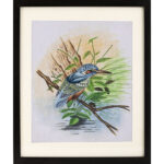 Kingfisher on Hunt Paper Painting 13