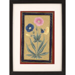 Blue Pink and Orange Daisy Paper Painting 12