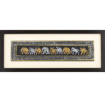 Elephant & Horses Marching to left 6