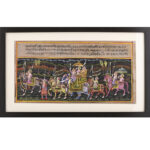 King's Elaborate procession on Hills Paper painting 10