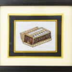 WHITE Marble 24CRTS GOLD HARMONIUM  FRAME