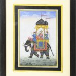 Marble Ambabari Elephant Painting Frame